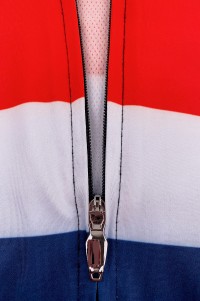 A large number of custom-made competitive cycling clothes design short-sleeved contrast color mountain bike shirts high-bright reflective strip cycling shirts on the back SKCSCP019 detail view-3